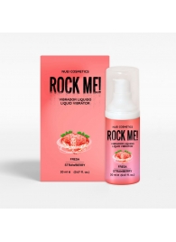 Жидкий вибратор Nuei Rock Me! с ароматом клубники - 20 мл. - Nuei cosmetics - купить с доставкой в Северске