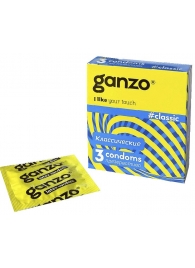 Классические презервативы с обильной смазкой Ganzo Classic - 3 шт. - Ganzo - купить с доставкой в Северске