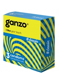 Классические презервативы с обильной смазкой Ganzo Classic - 3 шт. - Ganzo - купить с доставкой в Северске