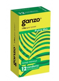 Ультратонкие презервативы Ganzo Ultra thin - 12 шт. - Ganzo - купить с доставкой в Северске