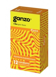 Ароматизированные презервативы Ganzo Juice - 12 шт. - Ganzo - купить с доставкой в Северске