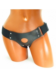 Трусики для страпона коричневого цвета - БДСМ Арсенал - купить с доставкой в Северске