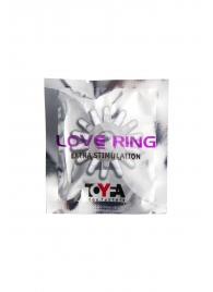 Прозрачное гелевое эрекционное кольцо с шипиками - Toyfa Basic - в Северске купить с доставкой