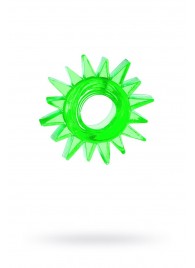 Зеленое эрекционное кольцо-солнце - Toyfa Basic - в Северске купить с доставкой