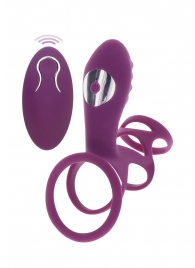 Фиолетовая эрекционная вибронасадка Halo Halo C-Ring Sleeve - Toy Joy - в Северске купить с доставкой