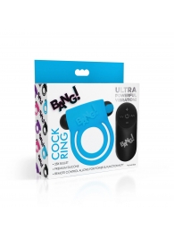 Голубое эрекционное виброкольцо 28X Remote Control Vibrating Cock Ring   Bullet - XR Brands - в Северске купить с доставкой