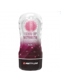Прозрачный текстурированный мастурбатор Vacuum Cup Masturbator Black Hole - Baile - в Северске купить с доставкой