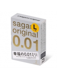 Презервативы Sagami Original 0.01 L-size увеличенного размера - 2 шт. - Sagami - купить с доставкой в Северске