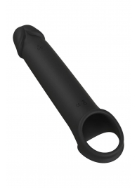Черная насадка-удлинитель с вибрацией Vibrating Extender With Remote - Dream Toys - в Северске купить с доставкой