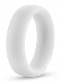 Белое люминесцентное эрекционное кольцо Silicone Glo Cock Ring - Blush Novelties - в Северске купить с доставкой