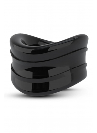 Черное эрекционное кольцо на мошонку Beef Ball Stretcher Snug - Blush Novelties - в Северске купить с доставкой