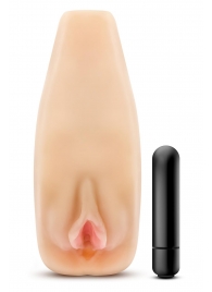 Мастурбатор-вагина с вибрацией Soft   Wet Natasha Realistic Beige Masturbator - Blush Novelties - в Северске купить с доставкой