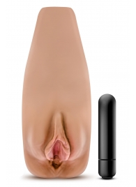 Маструбатор-вагина с вибрацией Soft   Wet Renata Realistic Tan Masturbator - Blush Novelties - в Северске купить с доставкой