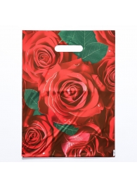 Пакет с цветочным принтом и вырубной ручкой (30х40 см) - Сима-Ленд - купить с доставкой в Северске