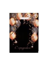 Пакет с вырубной ручкой и принтом в виде шариков (30х40 см) - Сима-Ленд - купить с доставкой в Северске