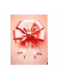 Пакет с принтом в виде банта с вырубной ручкой (30х40 см) - Сима-Ленд - купить с доставкой в Северске