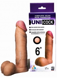 Насадка для страпона фаллической формы UNICOCK 6  - 18 см. - LOVETOY (А-Полимер) - купить с доставкой в Северске