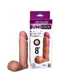Фаллическая насадка для страпона UNICOCK 8  - 20 см. - LOVETOY (А-Полимер) - купить с доставкой в Северске