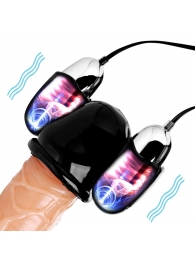 Черная стимулирующая насадка для головки полового члена Multi Speed Vibrating Penis Head Teaser - XR Brands - в Северске купить с доставкой