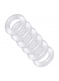 Комплект из 6 прозрачных эрекционных колец Ring Master Custom Ball Stretcher Kit - XR Brands - в Северске купить с доставкой