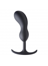 Черный массажер простаты с утяжелителями Premium Silicone Weighted Prostate Plug Large - 18,8 см. - XR Brands - в Северске купить с доставкой