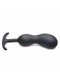 Черный массажер простаты с утяжелителями Premium Silicone Weighted Prostate Plug XL - 20,8 см. - XR Brands - в Северске купить с доставкой