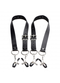 Ремни с зажимами для половых губ Spread Labia Spreader Straps with Clamps - XR Brands - купить с доставкой в Северске