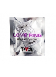 Прозрачное виброкольцо с двумя вибропульками - Toyfa Basic - в Северске купить с доставкой