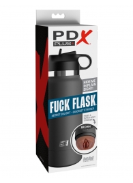 Смуглый мастурбатор-вагина в корпусе-бутылке F*ck Flask - Pipedream - в Северске купить с доставкой
