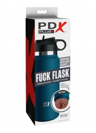 Смуглый мастурбатор-вагина в синей колбе F*ck Flask - Pipedream - в Северске купить с доставкой