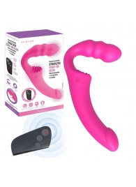 Розовый безремневой страпон Straples Strap-On Dildo - Erokay - купить с доставкой в Северске
