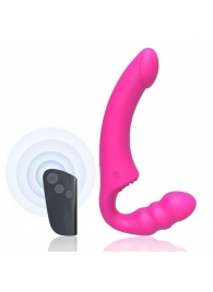 Розовый безремневой страпон Straples Strap-On Dildo - Erokay - купить с доставкой в Северске