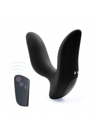 Черный вибромассажер простаты 3,5’’ Remote Control Curve P-spot Massager - 12 см. - Erokay - в Северске купить с доставкой