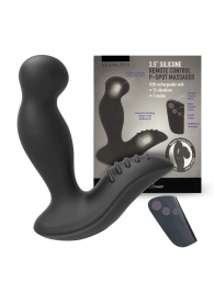 Черный вибромассажер простаты 3,5’’ Remote Control P-spot Massager - 12,5 см. - Erokay - в Северске купить с доставкой