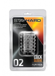 Прозрачная насадка на пенис с шишечками STAY HARD COCK SLEEVE 02 CLEAR - Blush Novelties - в Северске купить с доставкой