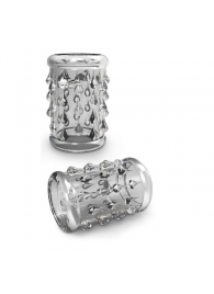 Прозрачная насадка с капельками STAY HARD COCK SLEEVE 05 CLEAR - Blush Novelties - в Северске купить с доставкой