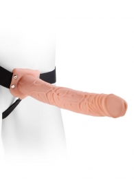 Фаллопротез телесного цвета Hollow Strap-On - 29 см. - Pipedream - купить с доставкой в Северске