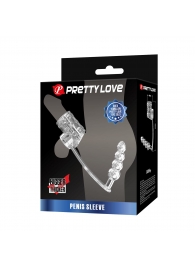 Прозрачная насадка на пенис и мошонку с анальным стимулятором Rilley - Baile - в Северске купить с доставкой