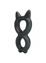 Черное двойное эрекционное кольцо Toran - Baile - в Северске купить с доставкой