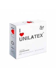Ультратонкие презервативы Unilatex Ultra Thin - 3 шт. - Unilatex - купить с доставкой в Северске
