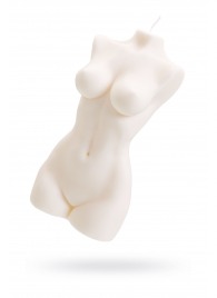 Белая интерьерная свеча в форме женского торса - 850 гр. - Pecado - купить с доставкой в Северске