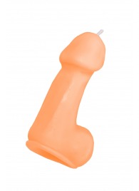 Оранжевая свеча в форме пениса - 47 гр. - Pecado - купить с доставкой в Северске