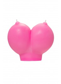 Розовая свеча «Сиськи» - 150 гр. - Pecado - купить с доставкой в Северске