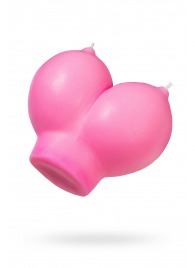 Розовая свеча «Сиськи» - 150 гр. - Pecado - купить с доставкой в Северске