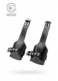 Черные подвесы с белой строчкой - Pecado - купить с доставкой в Северске