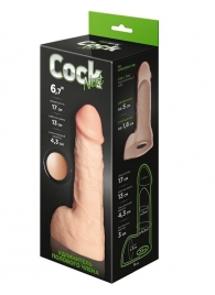 Телесный фаллоудлинитель с мошонкой Cock Next - 17 см. - LOVETOY (А-Полимер) - в Северске купить с доставкой