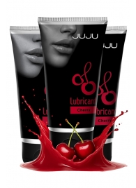 Набор из 3 съедобных лубрикантов JUJU со вкусом вишни - JuJu - купить с доставкой в Северске