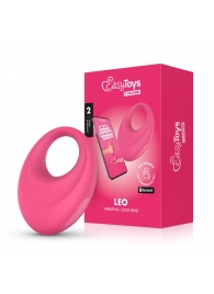Розовое интерактивное эрекционное виброкольцо Leo - Easy toys - в Северске купить с доставкой