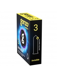 Супертонкие презервативы Ganzo Invisible - 3 шт. - Ganzo - купить с доставкой в Северске