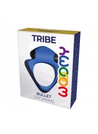 Синее эрекционное кольцо Wooomy Tribeс с вибрацией - Adrien Lastic - в Северске купить с доставкой